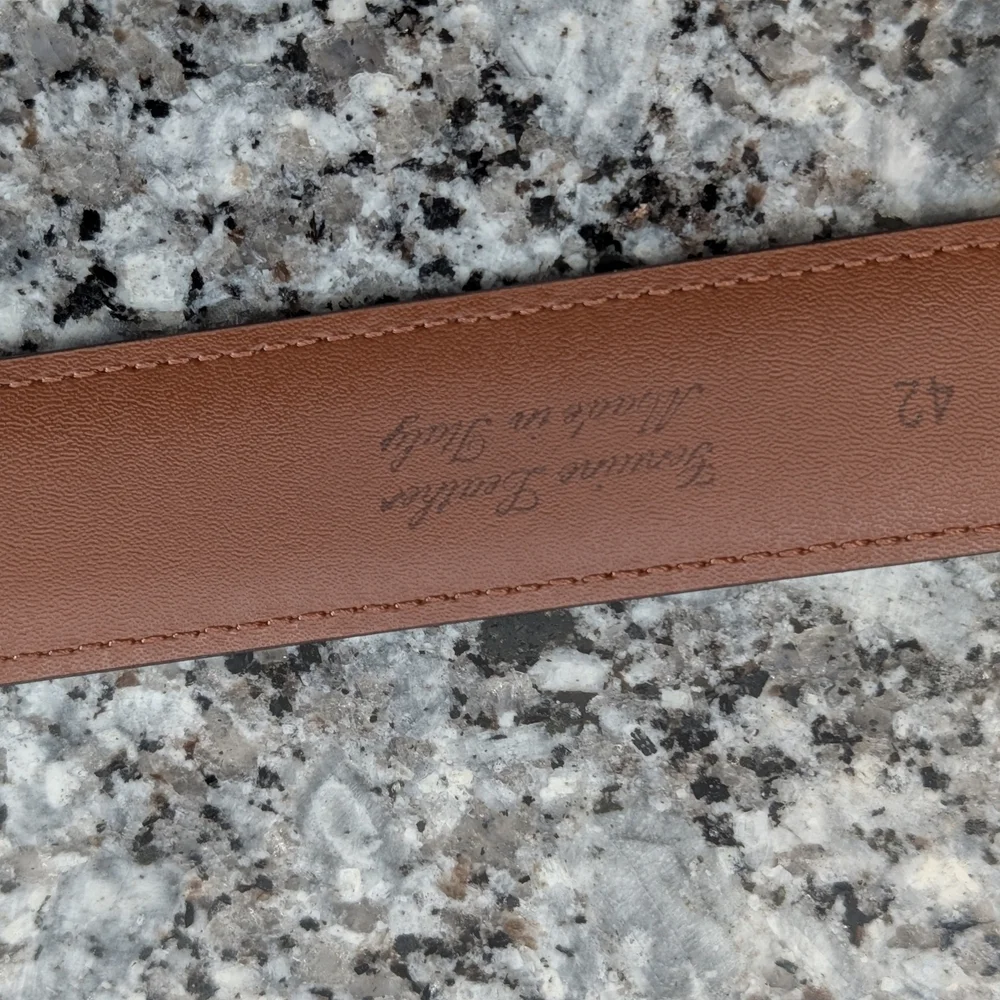 ✨ Brooks Brothers Made in Italy Leather Belt | Black | Luxury Classic Dress Belt